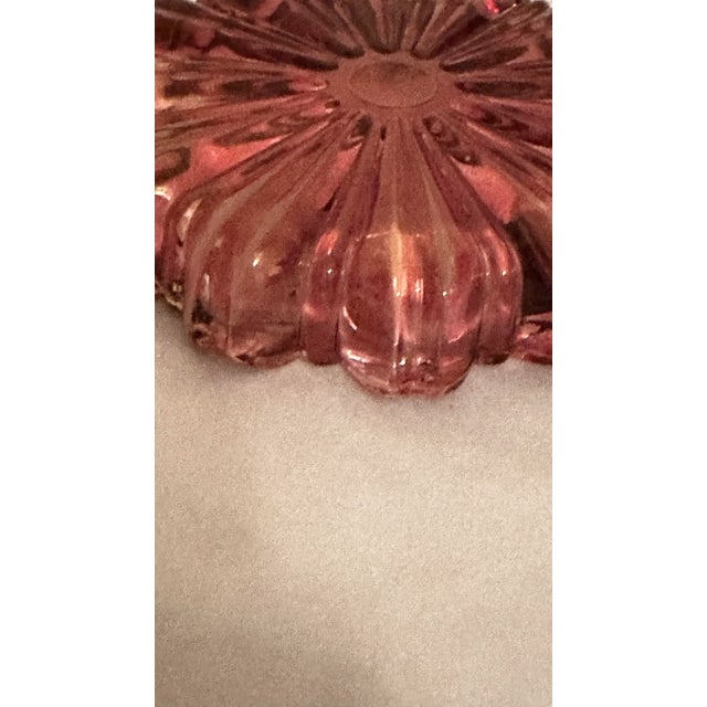 1960s 1960s Vintage Carnival Glass Cranberry Astray For Sale - Image 5 of 5