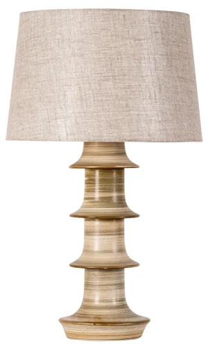 Ceramic Table Lamp attributed to Höganäs, Sweden, 1950s