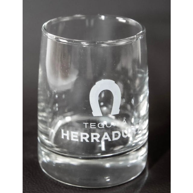 Contemporary Vintage Herradura Horse Shoe Logo Lowball Tumblers Set of 4 Collectible Barware For Sale - Image 3 of 12
