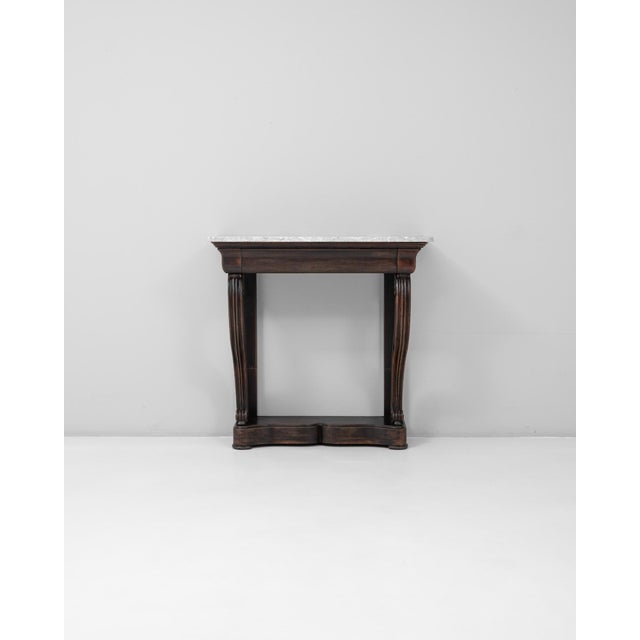 19th Century French Restauration Console Table With Marble Top For Sale - Image 16 of 18