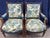 Wood Pair of Manual Canovas Upholstered Antique French Louis XVI Gilt Large Arm Chairs Bergeres For Sale - Image 7 of 8