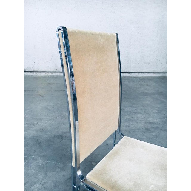 Italian Hollywood Regency Style Modernist Dining Chairs, 1970s, Set of 6 For Sale - Image 11 of 18