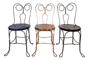 Vintage "Owl Eyes" Ice Cream Parlor Chairs
