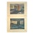 1925 Set of 2 Art Deco Interior Design Lithographs, Documentation For Sale