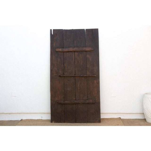 Mid 20th Century Monumental 88"h Carved African Nupe Door For Sale - Image 5 of 6