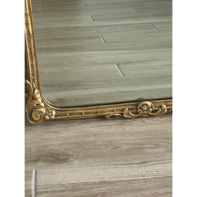 Friedman Brothers Giltwood Wall Mirror in a Classic Louis Xv/ Rococo Revival Style For Sale In West Palm - Image 6 of 6