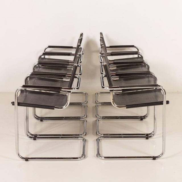 Animal Skin Bauhaus Italian Chairs attributed to Matteograssi, 1970s, Set of 8 For Sale - Image 7 of 18