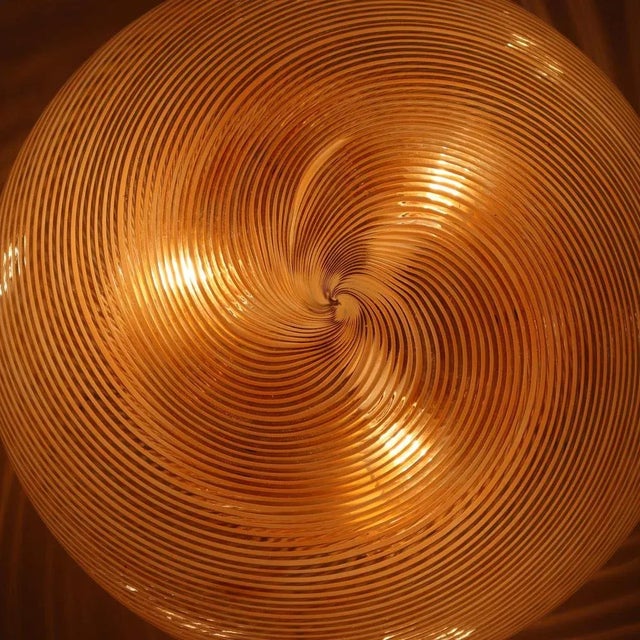 Glass Italian Filigrana Wall Light from Venini, 1950s For Sale - Image 7 of 8