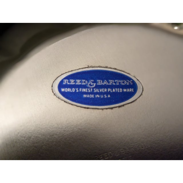 Reed & Barton Vintage Mint Mid-Century Reed & Barton "Holiday" 175 Minimalist Silverplate Bowl For Sale - Image 4 of 5