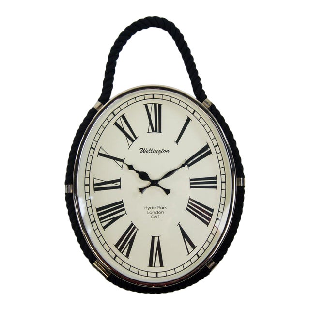 Oval Colmore Wellington Wall Clock Chairish