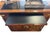 Vintage Chinese Campaign Style Walnut Server Cabinet For Sale - Image 4 of 12