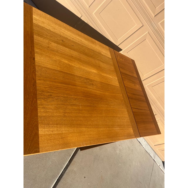 1980s 1980s Mobler Mid Century Danish Modern Expandable Square Teak Dining Table For Sale - Image 5 of 12