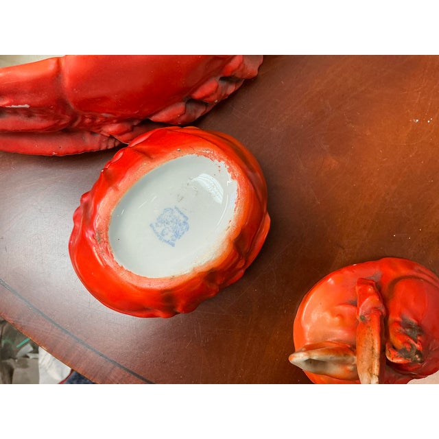 Maine Coastal Style Lobster Collection Royal Bayreuth Tureen Creamer Sauce Set of Four For Sale - Image 10 of 13