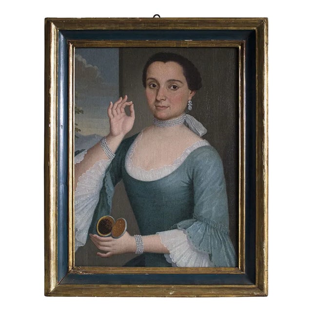 Pietro Longhi, Portrait of a Young Gentlewoman with Snuffbox, 1700s, Oil on Canvas For Sale