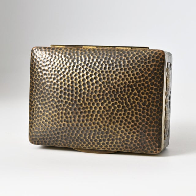 German Brass Cigarette Box from Wumak, 1920s For Sale - Image 9 of 13