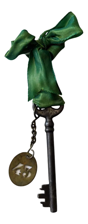 19th-C French #43 Skeleton Key Ornament
