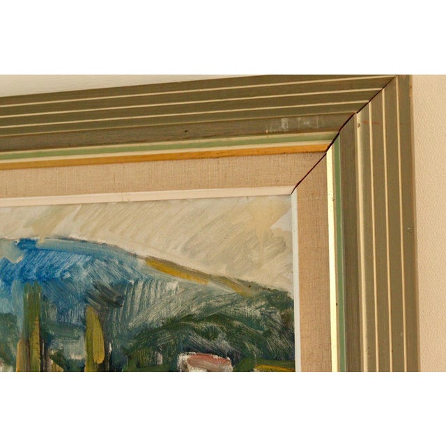 Nils Severin, Huts, 1950s, Oil on Canvas, Framed For Sale - Image 5 of 11