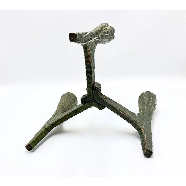 Brutalist Polish Copper Candleholder, 1970s For Sale - Image 6 of 9