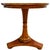 Neoclassical 1990s Ethan Allen Neoclassical Round Inlaid Walnut Pedestal Accent Table For Sale - Image 3 of 8