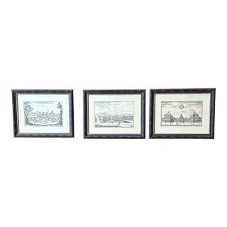 Early 19th Century Set of Three French Prints, Framed For Sale