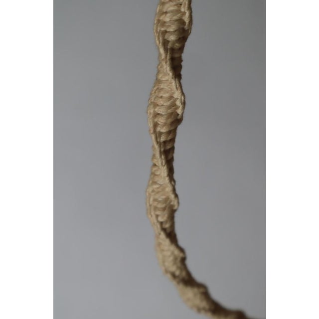 Native American Macrame Boho Staircase Hanging Lamp, 1970s For Sale - Image 9 of 18