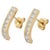 This is part of Chairish’s Fine Jewelry assortment. Diamond Long Stud Earrings in 14K Gold to make a statement with your...