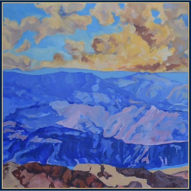 The image of 'Azure Canyon and River Bend' was painted in my Arizona studio with reference to on location Grand Canyon...