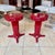 Red Lacquered Bedside Tables by Pierre Cardin, 1950s, Set of 2 For Sale - Image 4 of 5