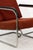 Bauhaus / Thonet Style Pair of Armchairs C. 1930s Tubular Steel With Red-Brown Upholstery For Sale In Detroit - Image 6 of 8