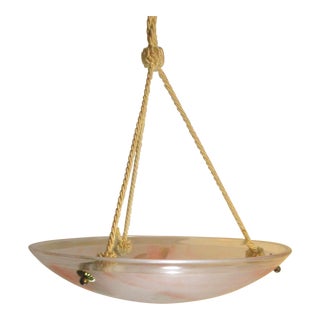 Vintage 1920s' Hanging Bowl Light For Sale