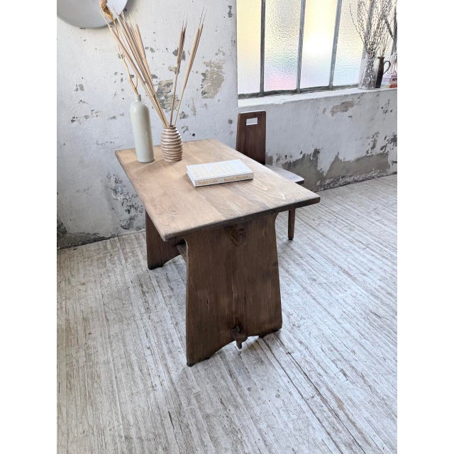 Brutalist Office Chair and Desk, 1950s, Set of 2 For Sale - Image 18 of 18