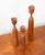 Mid-Century Modern Vintage Danish Modern Hand Turned Teak Candlestick Holder Set For Sale - Image 3 of 4