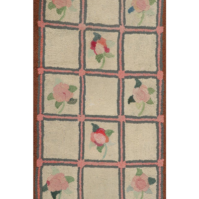 Traditional Antique Hooked Rug in Beige With Floral Medallion & Patterns From Rug & Kilim For Sale - Image 3 of 7
