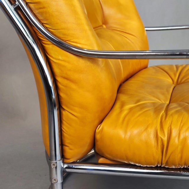Leather Armchair by Carlo De Carli for Cidue, 1960s For Sale - Image 5 of 9