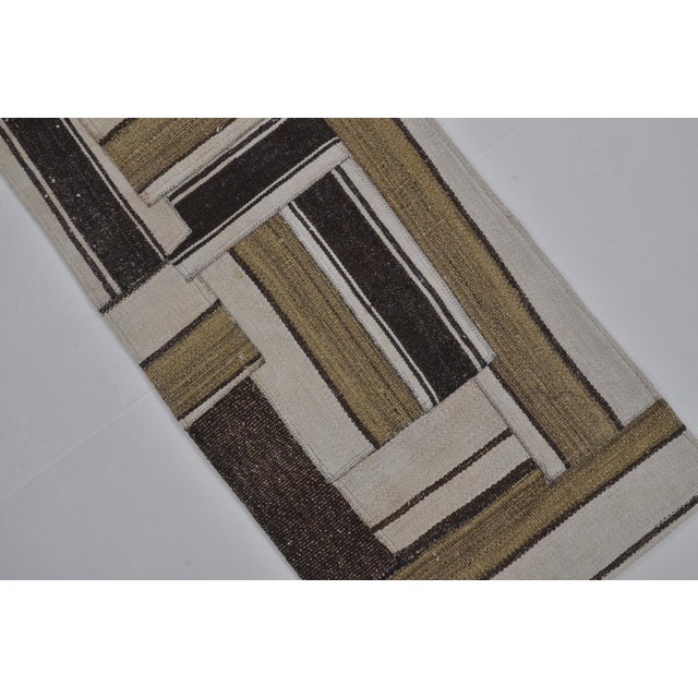 Textile Vintage Handwoven Decorative Hallway Kilim Runner For Sale - Image 7 of 10