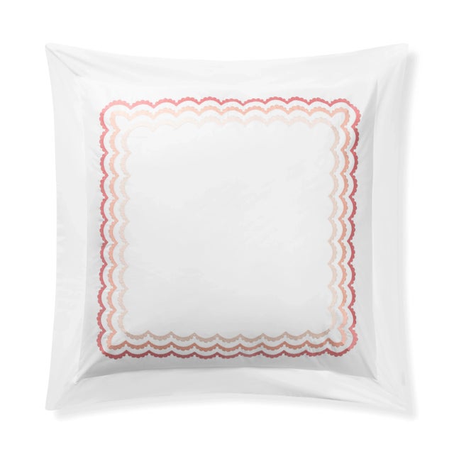 Hamburg House Celerie Kemble + Hamburg House Scallop Euro Shams - Set of 2 For Sale - Image 4 of 5