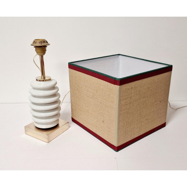 Forest Green Verbano Insulator Table Lamps, Italy, 1960s, Set of 2 For Sale - Image 8 of 13