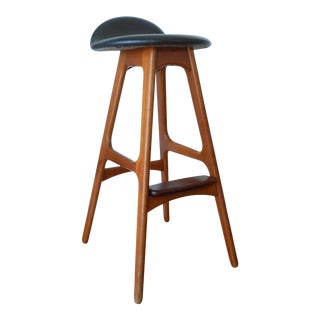 Mid-Century Modern Erik Buch Teak and Rosewood Barstool For Sale