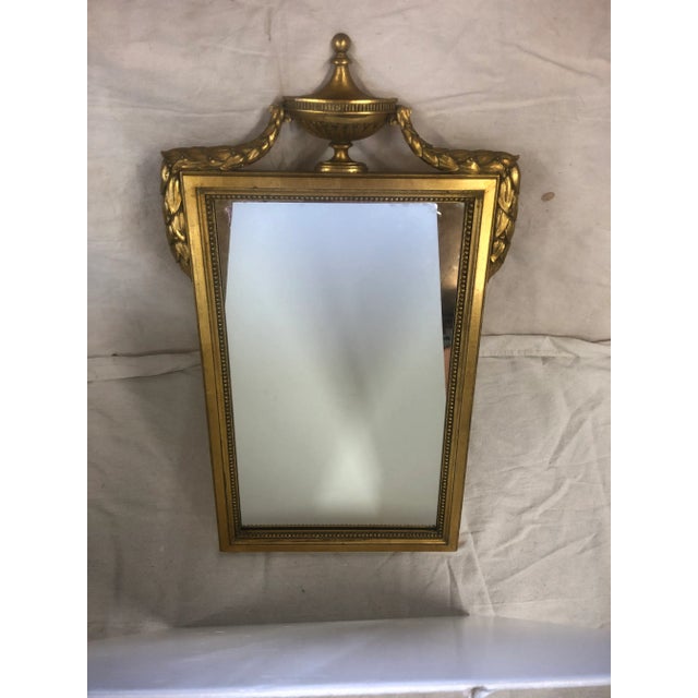Wood Neo-Classical Style Wood Frame Mirror For Sale - Image 7 of 9