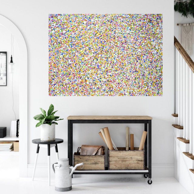 Pink Light Expression. Original Contemporary Painting For Sale - Image 8 of 12