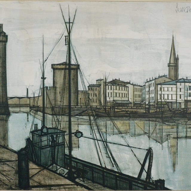 Bernard Buffet, The Port of La Rochelle, 1960s, Print For Sale - Image 4 of 6