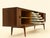 Large Rosewood Sideboard with Tambour Doors by Oswald Vermaercke for V-Form, Belgium, 1960s For Sale - Image 4 of 18