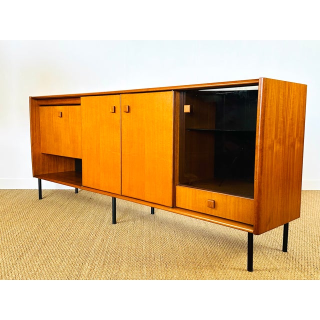 Tall Scandinavian Teak Sideboard, 1960s For Sale - Image 18 of 18