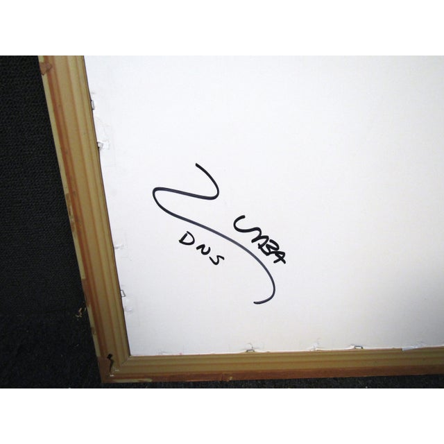 Mid-Century Modern Late 20th Century Framed Abstract Painting For Sale - Image 3 of 4