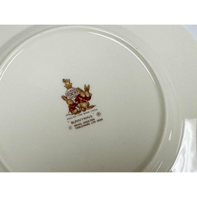Vintage Royal Doulton Bunnykins Dishware Set, 3 PCS For Sale - Image 9 of 9