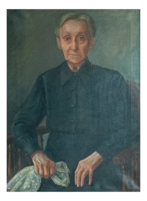 Portrait of an Elderly Woman, Oil on Canvas