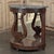 Traditional Empire Demilune Lyre Console in Mahogany With St. Anne Marble Top For Sale - Image 3 of 18