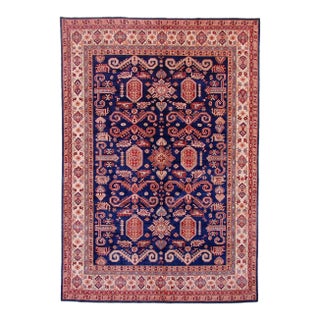 Hand Knotted Oushak Wool Rug. 9'10" X 13'00" For Sale