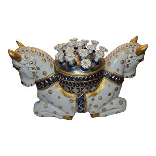 Double Horse Head Guilia Mangani Tulipiere Florence Italy For Sale