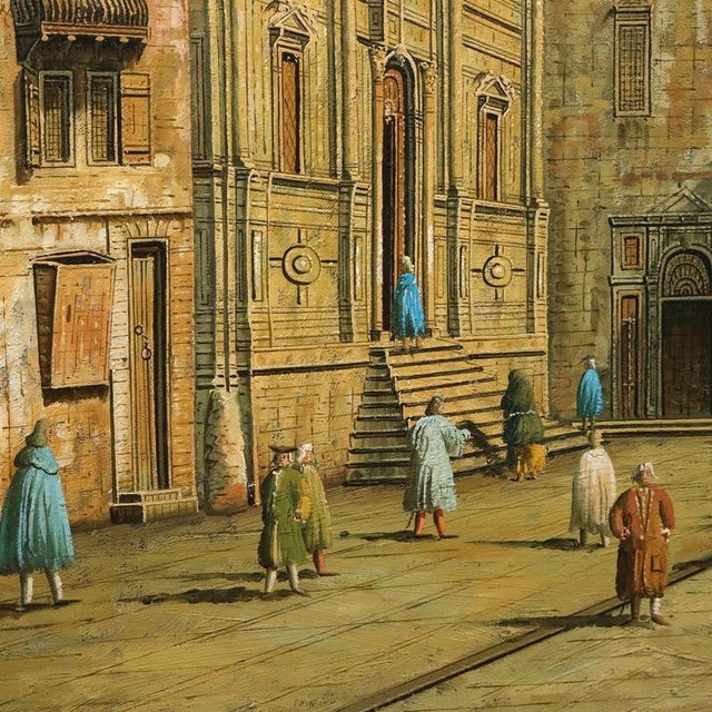 The Campo San Salvador in Venice, 20th Century, Oil on Canvas For Sale - Image 7 of 14